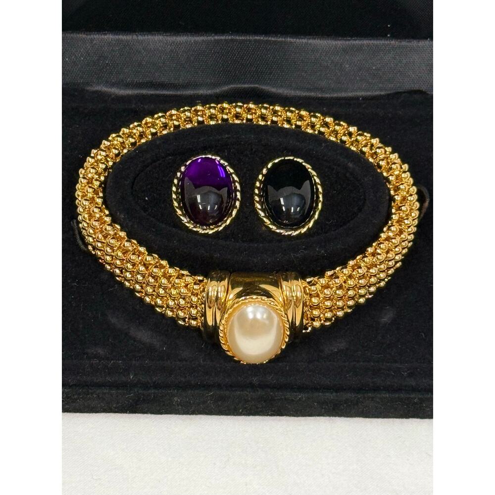 Elizabeth Taylor White Diamonds Gold-Tone Mesh Interchangeable Bracelet GS - Picture 2 of 4